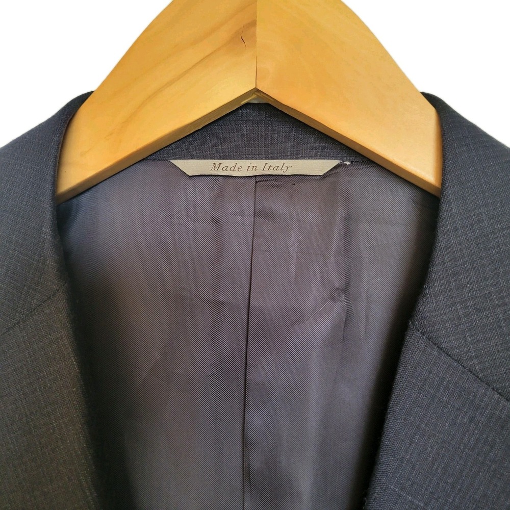 Canali 1934 "Travel" 100% Wool 2 Button Sportcoat Blazer Charcoal 42R US Size - Picture 2 of 11